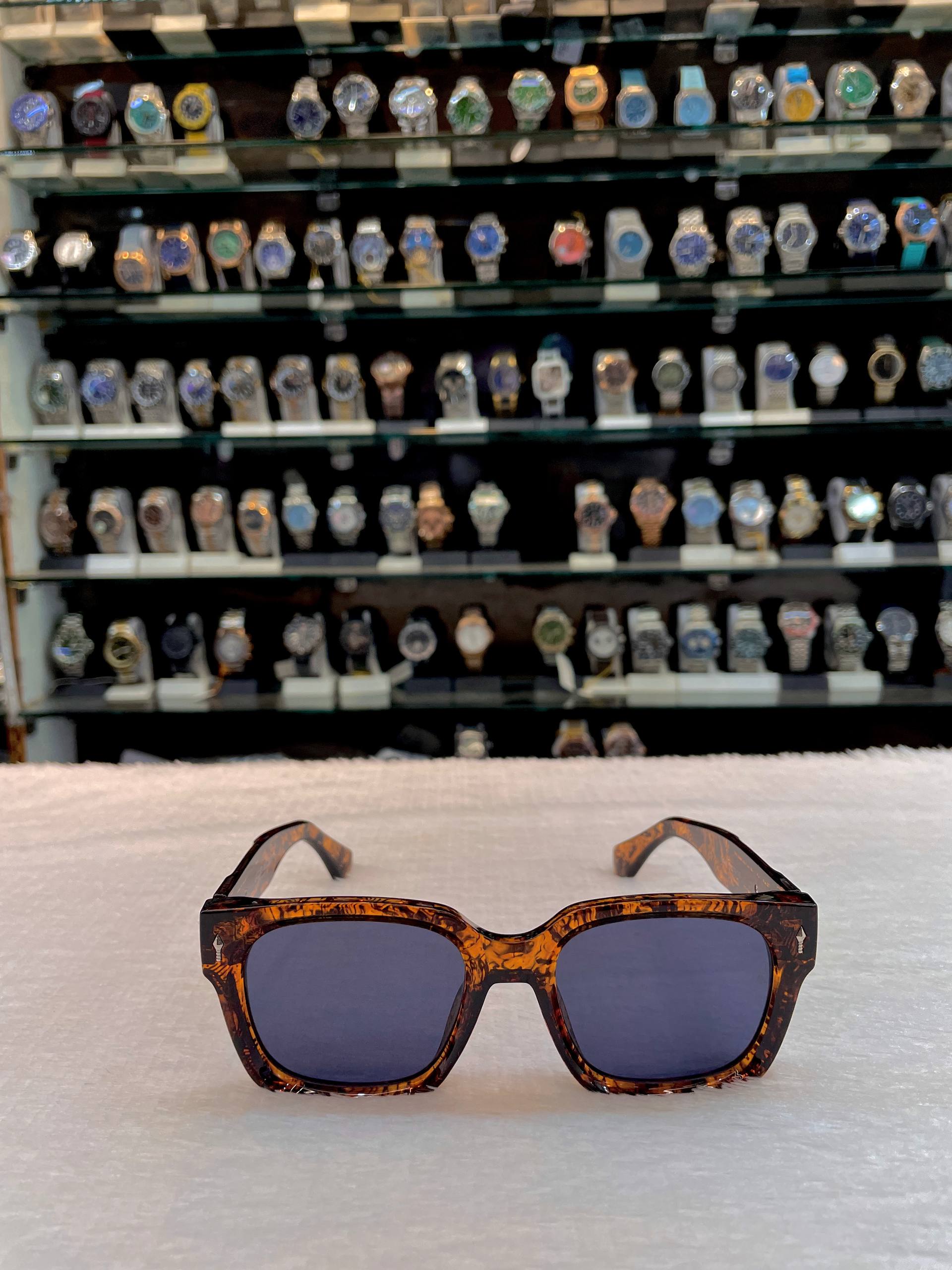 JJMM HAVANA-TONED FRAME GLASSES 🕶️ FOR MENS