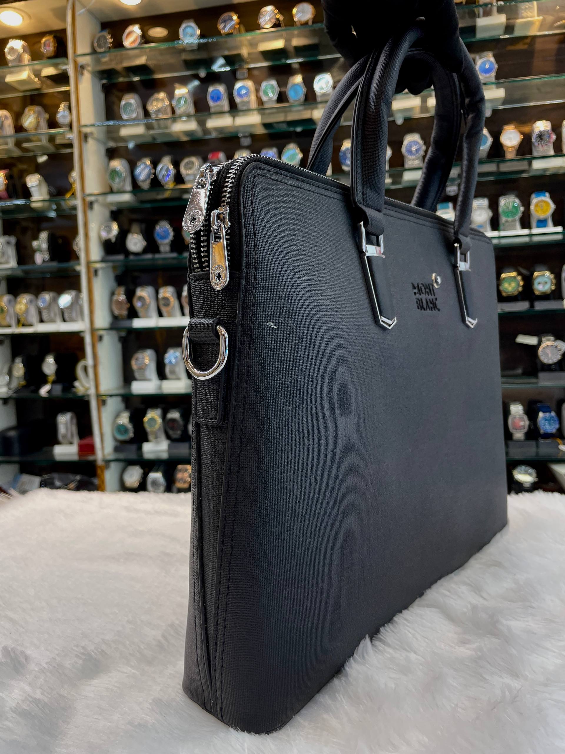 MONT BLANC LAPTOP BAG IN MASTER PIECE 🔥 FOR MENS