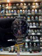 CARTIER BALLON BLEU SKELETON-STYLE CHRONOGRAPH IN CHAIN FULL BLACK 🖤