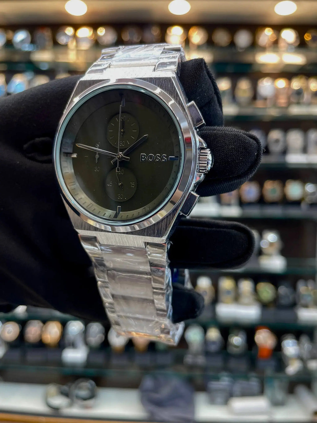 Hugo Boss steer chronograph watch for mens