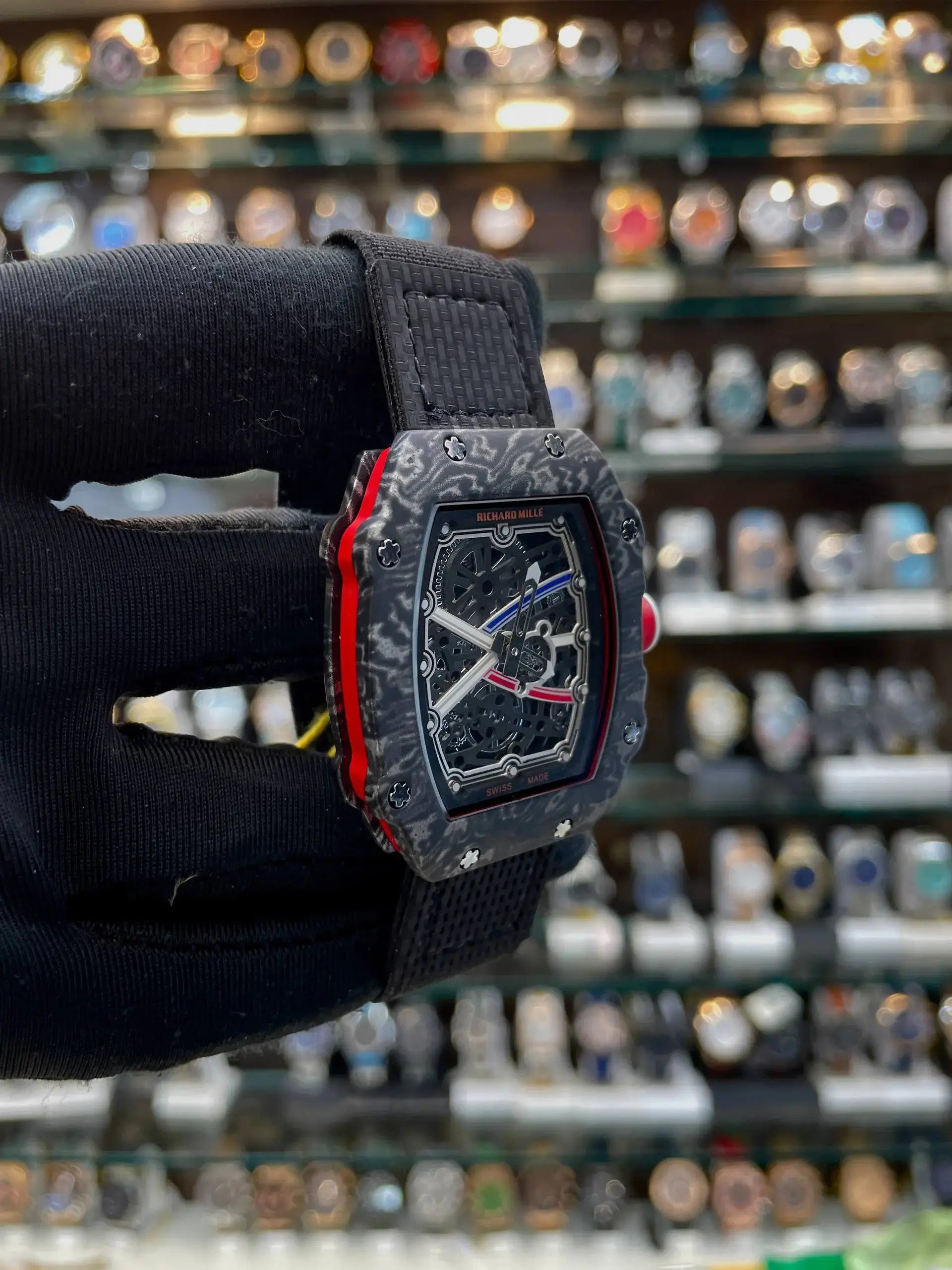 Richard mille rm 67-02 extra slim in under budget black gear dial