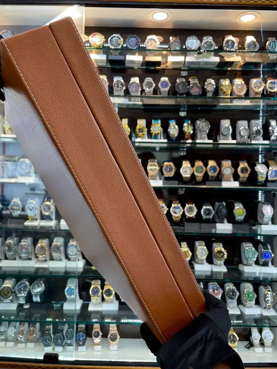 28pc leather watch box briefcase
