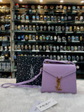 Yves Saint Laurent ysl mini Cassandra lavender top handle bag in master piece
