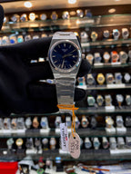 Tissot PRX blue dial watch for girls front view