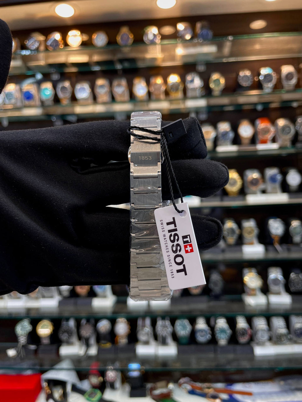 Tissot PRX blue dial girls watch strap