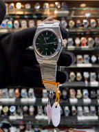 Tissot PRX green dial girls watch side view