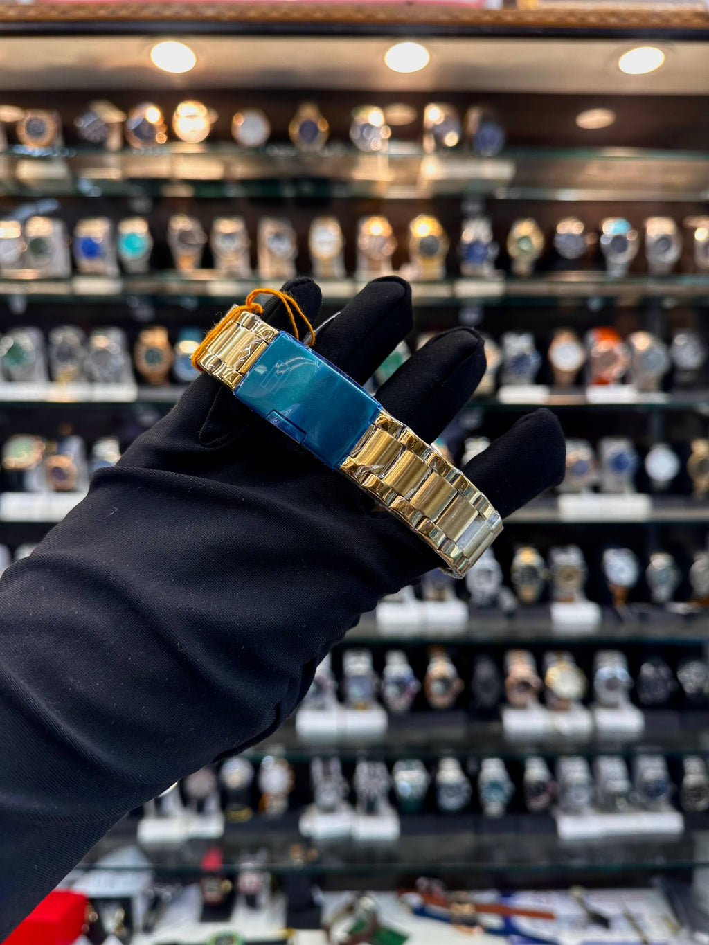 figer gold chain automatic watch strap