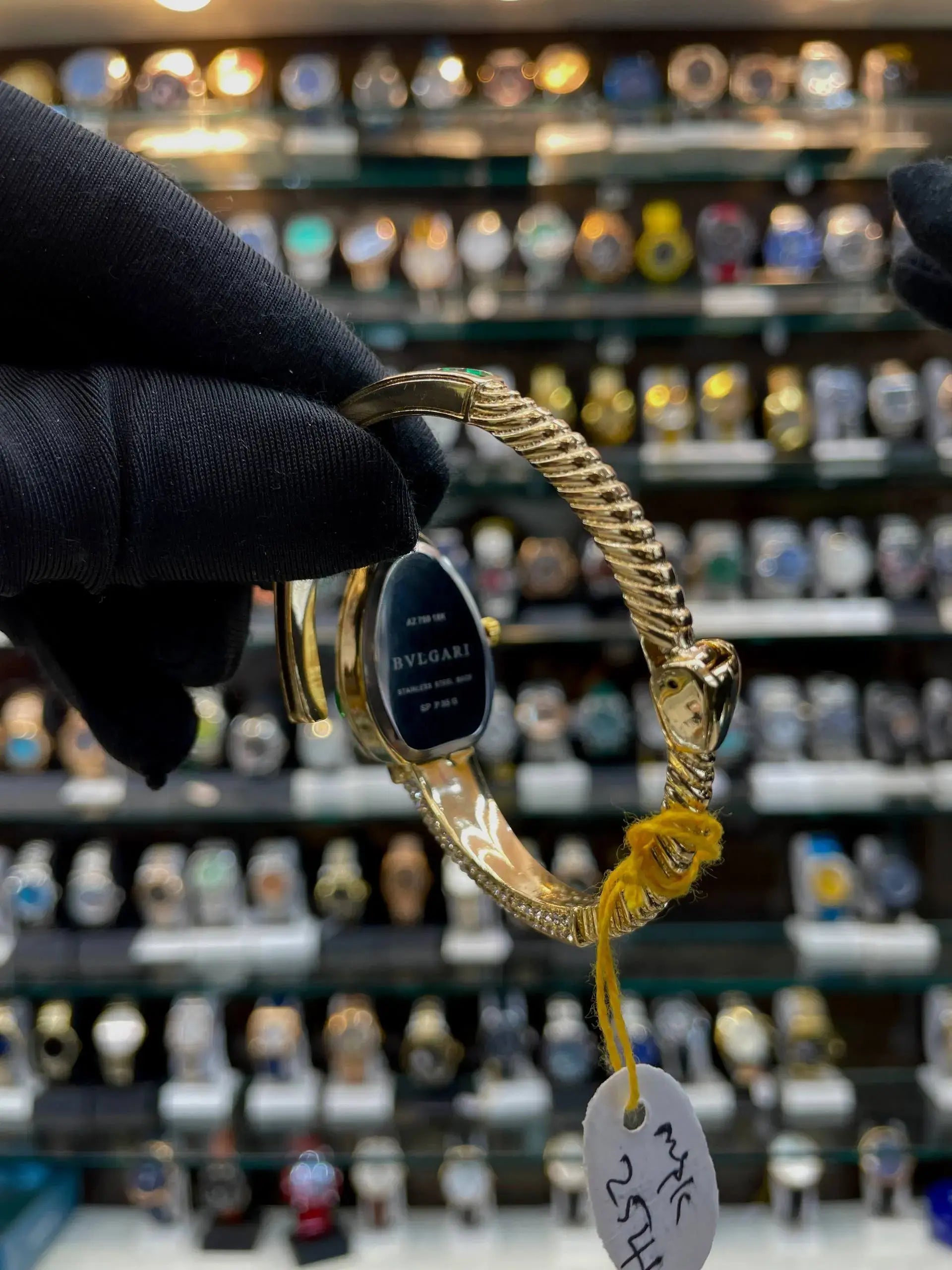 Bvlgari snake shape bracelet watch for girls