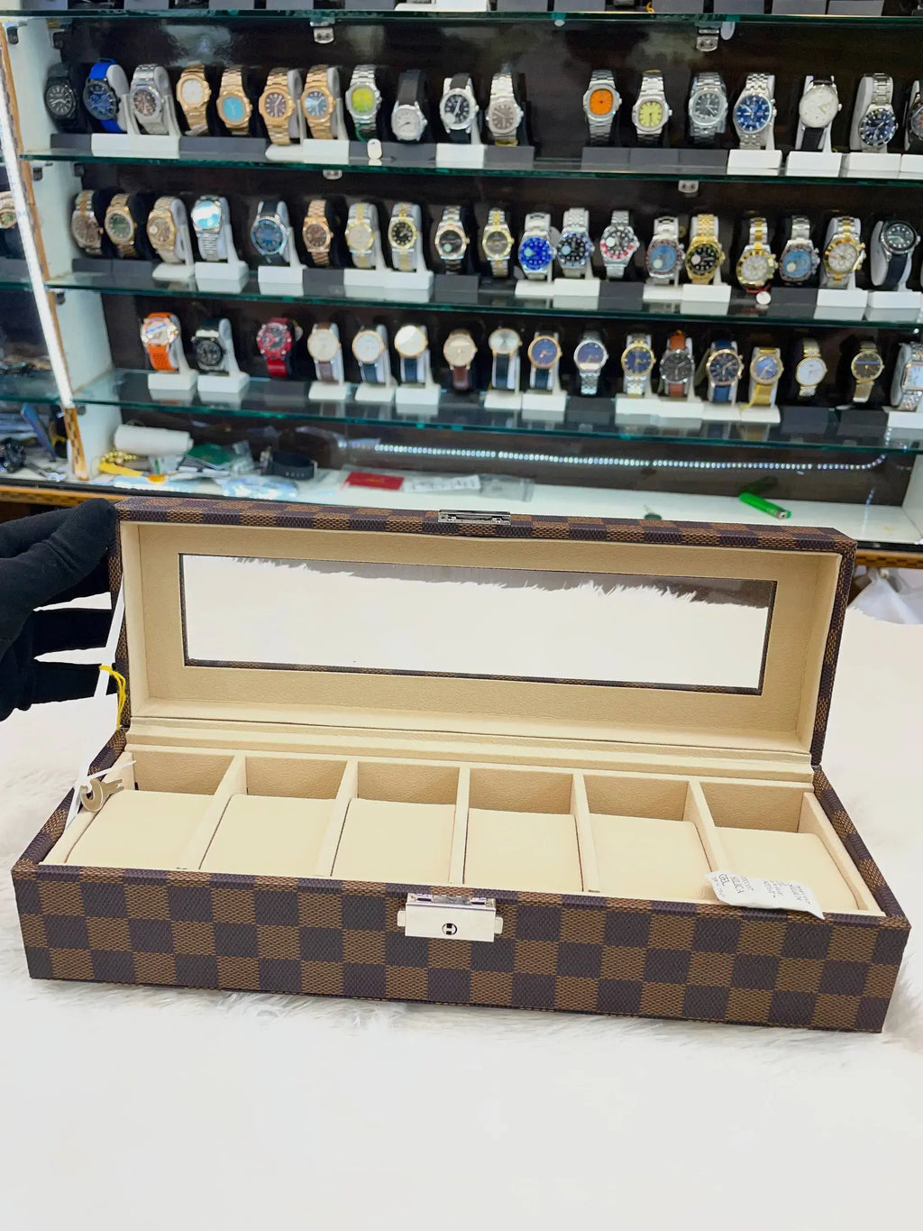 6pc briefcase (watch organiser) imported