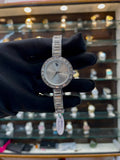 Swarovski matrix bangle watch for girls white dial