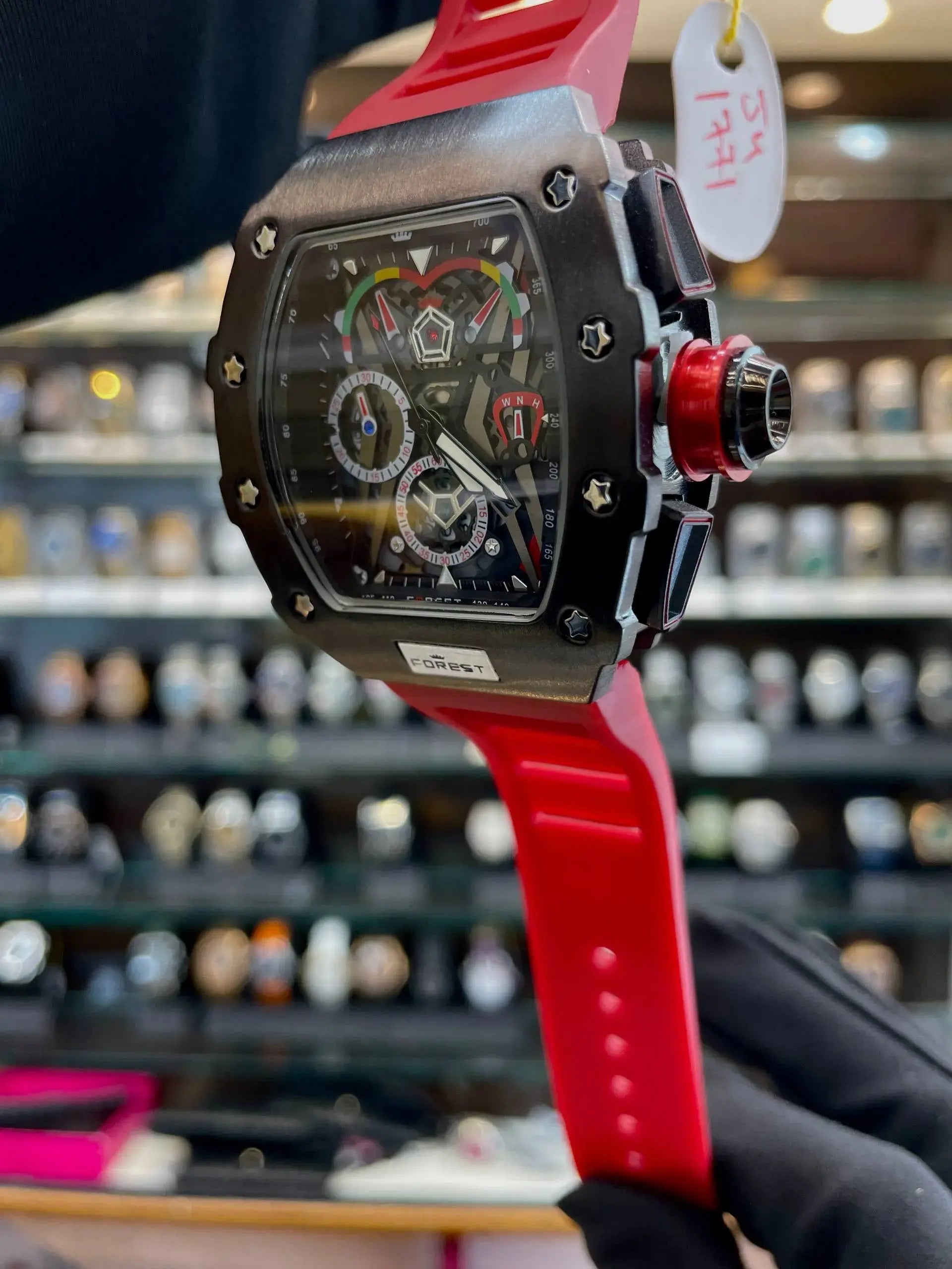 Forest looks like richard mille red