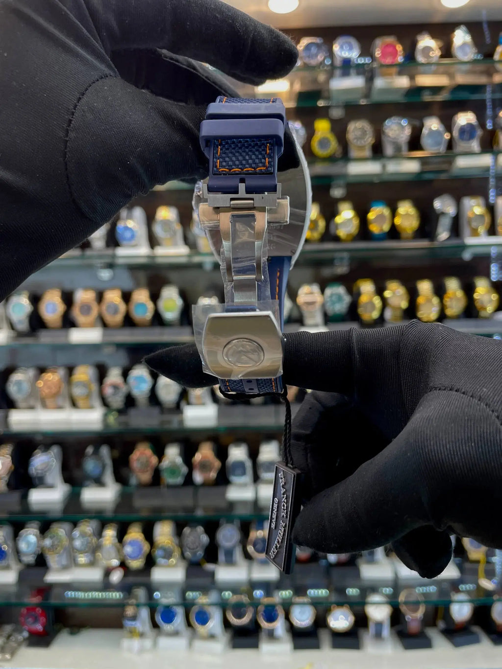Franck muller yatching ceramic body in eta machine orange