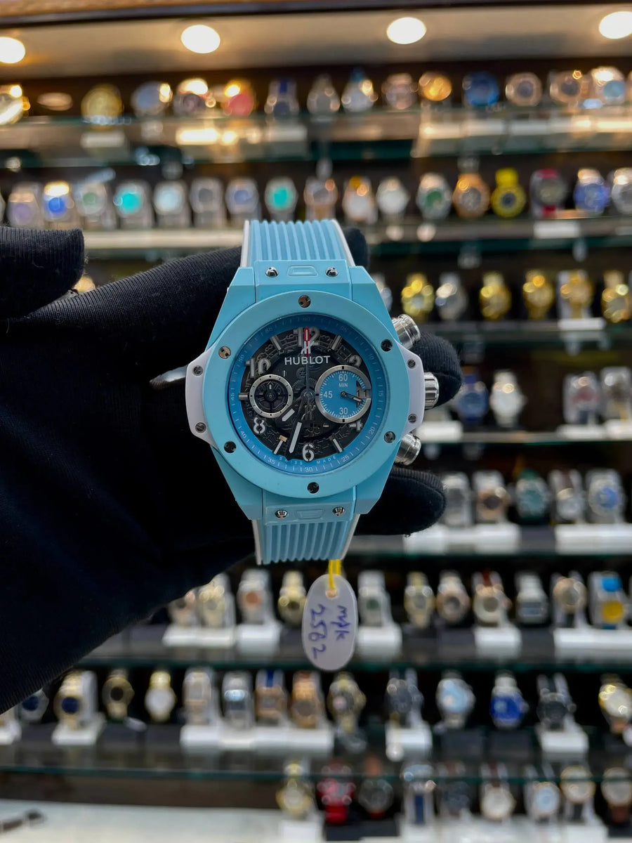 Hublot big bang unico sky-blue in heavy quality for mens