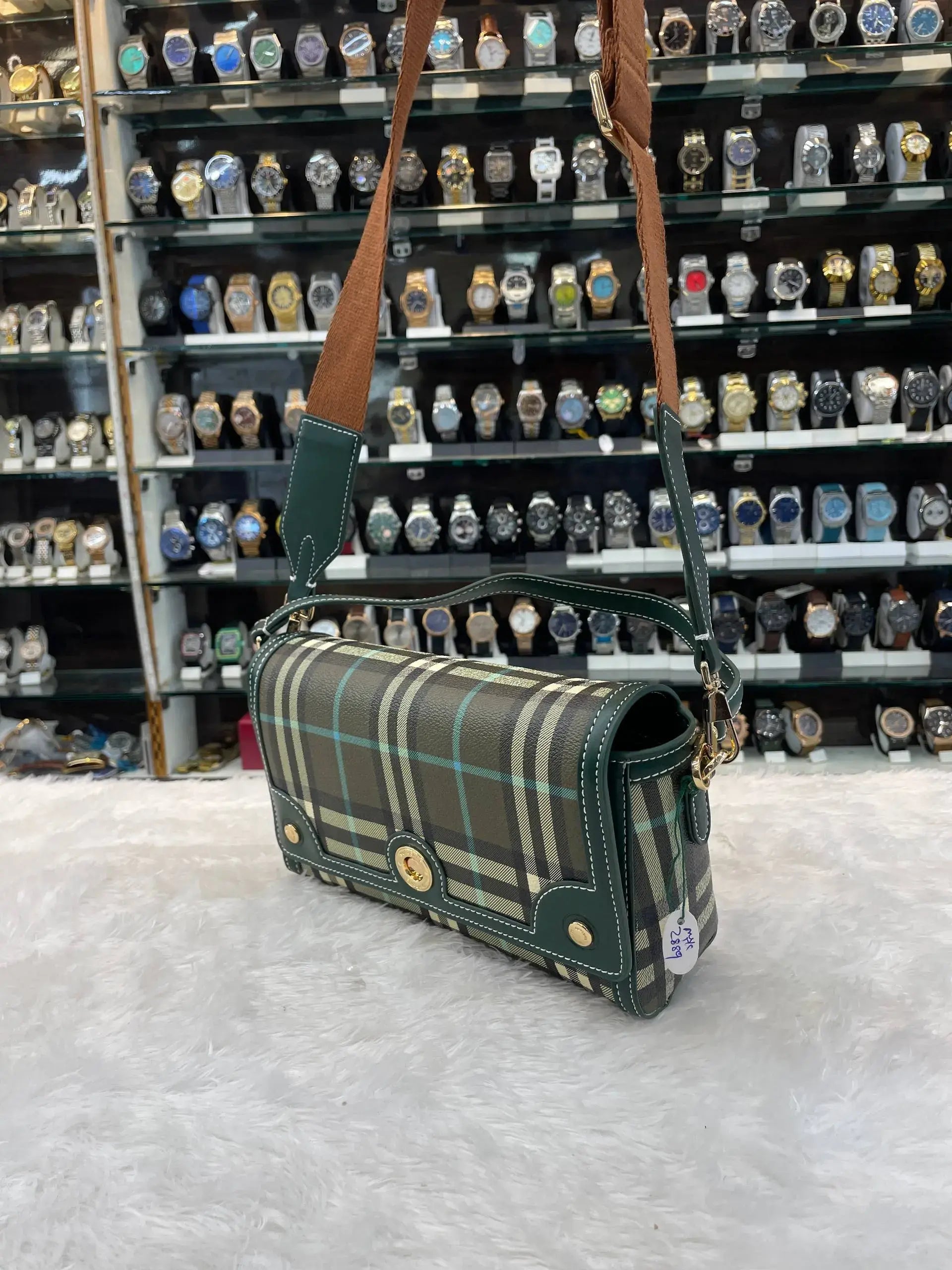 Burberry checks cross body sling bag in master piece for girls