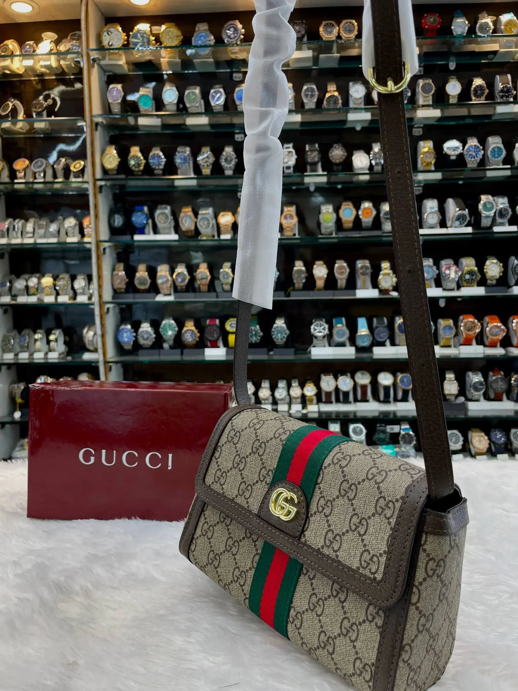 Gucci ophidia mini shoulder bag in master piece
