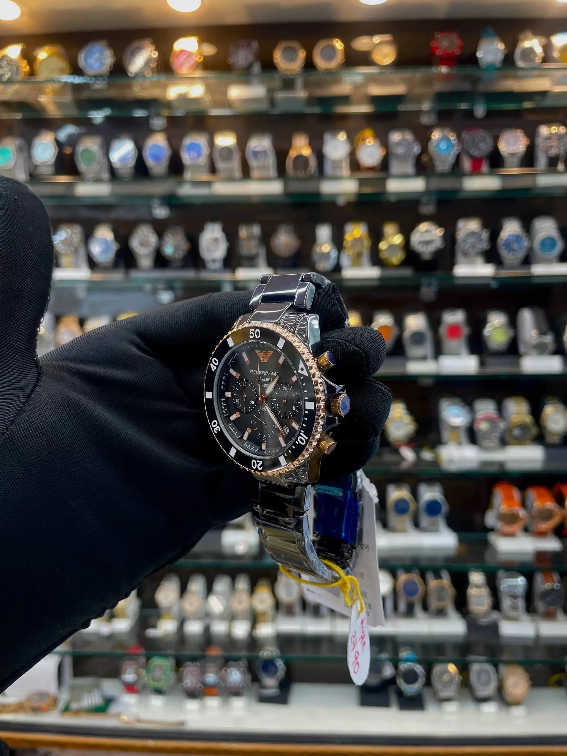 Emporio armani ceramica in best quality full black