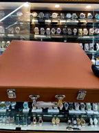 28pc leather watch box briefcase