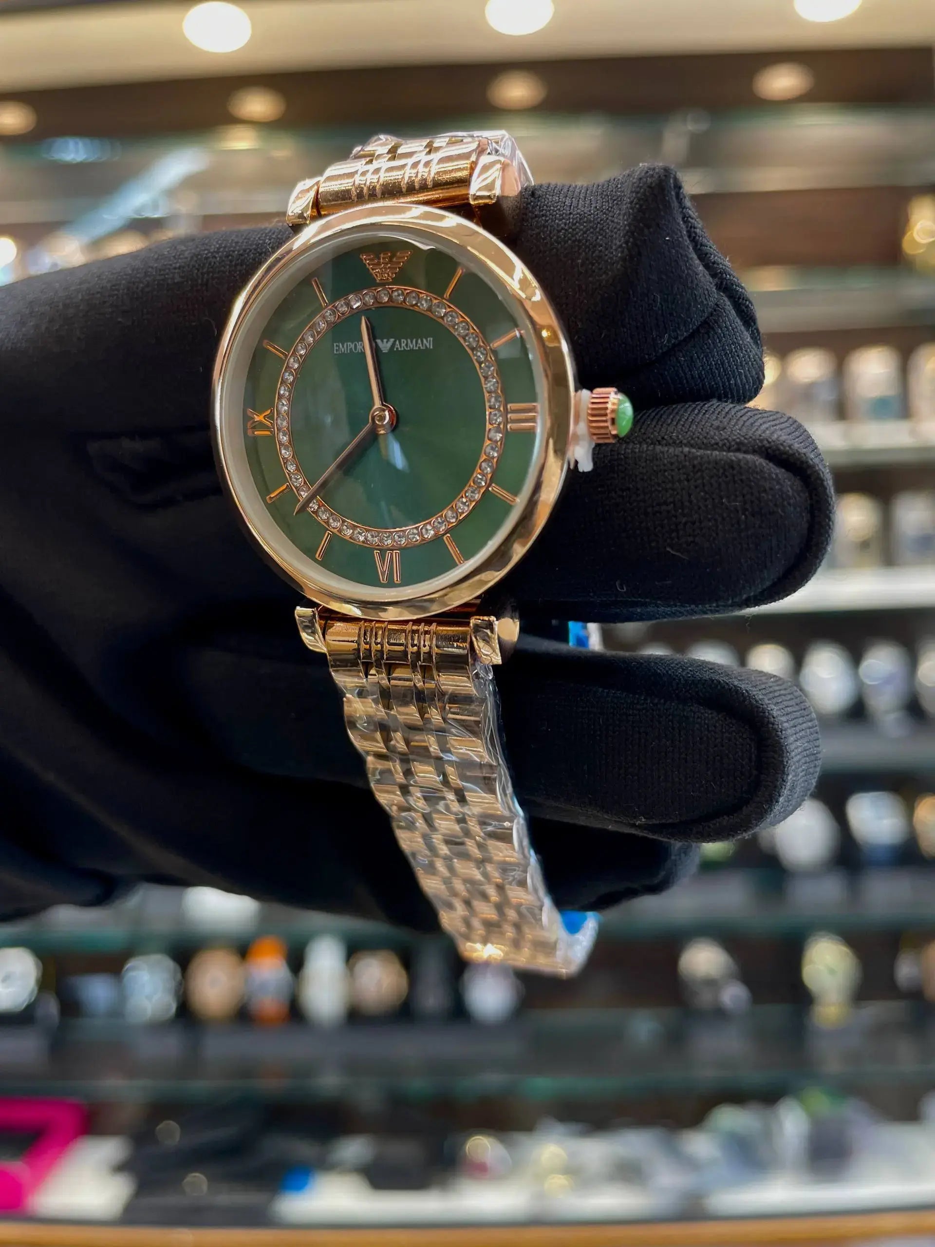 Emporio Armani glass dial in girls new dial collection