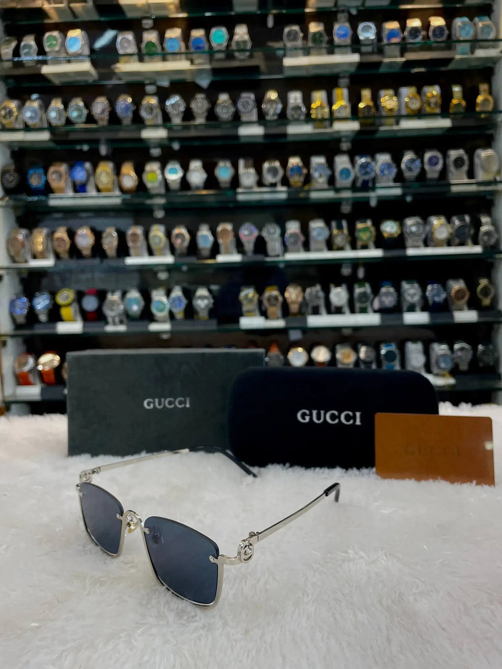 Gucci frameless glasses for mens