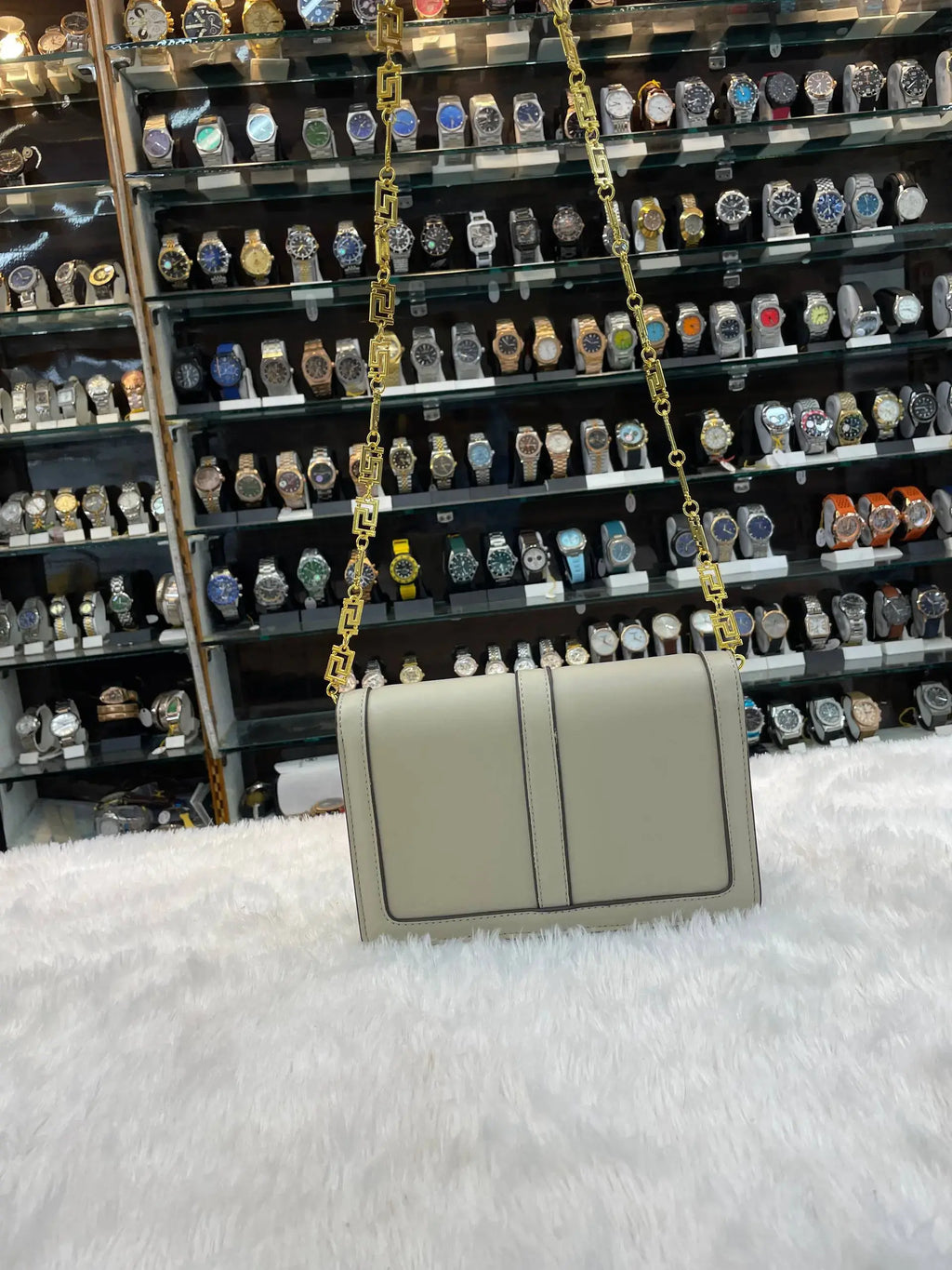 Versace greca goddess mini bag for girls in master piece grey