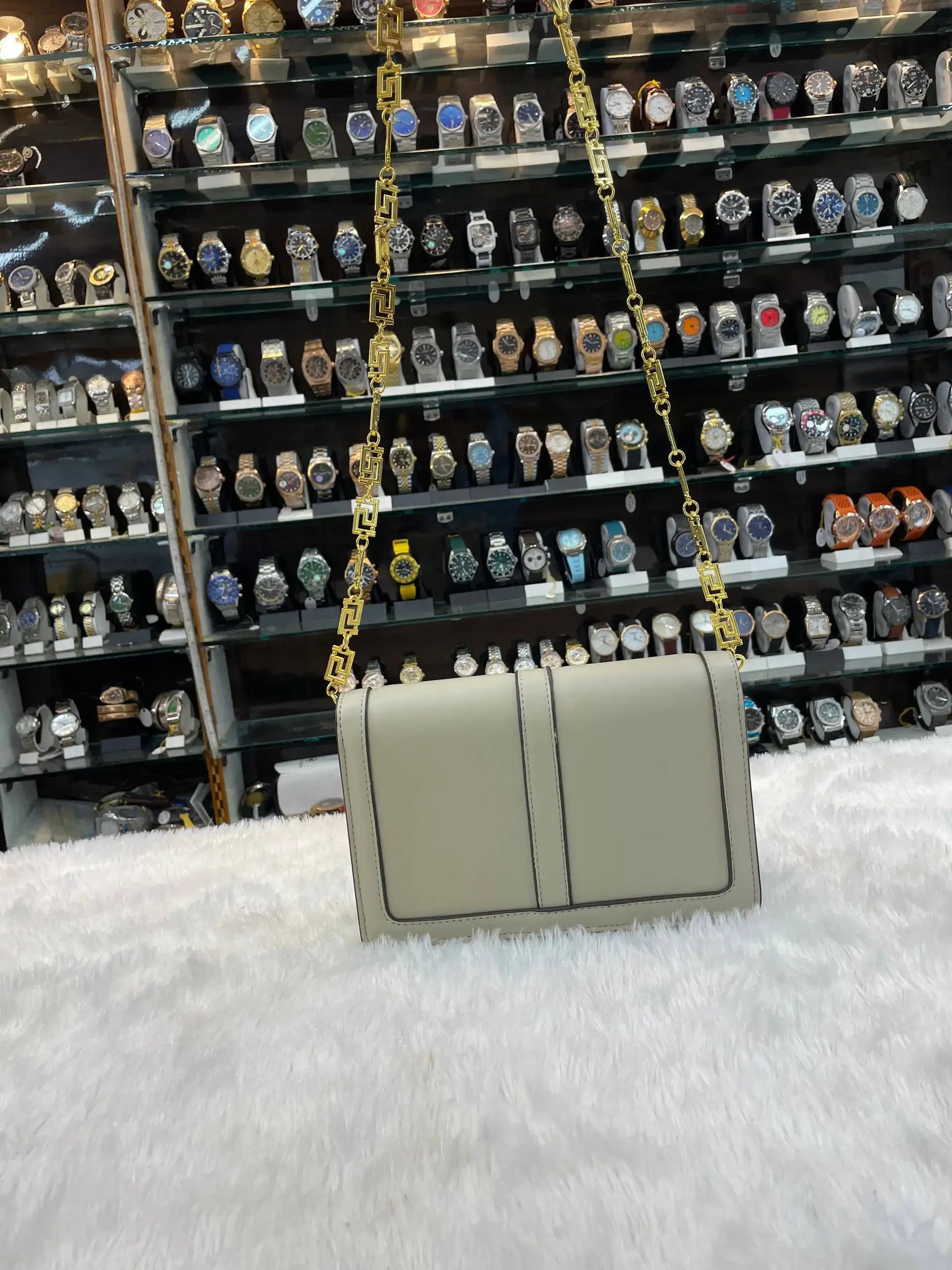 Versace greca goddess mini bag for girls in master piece grey