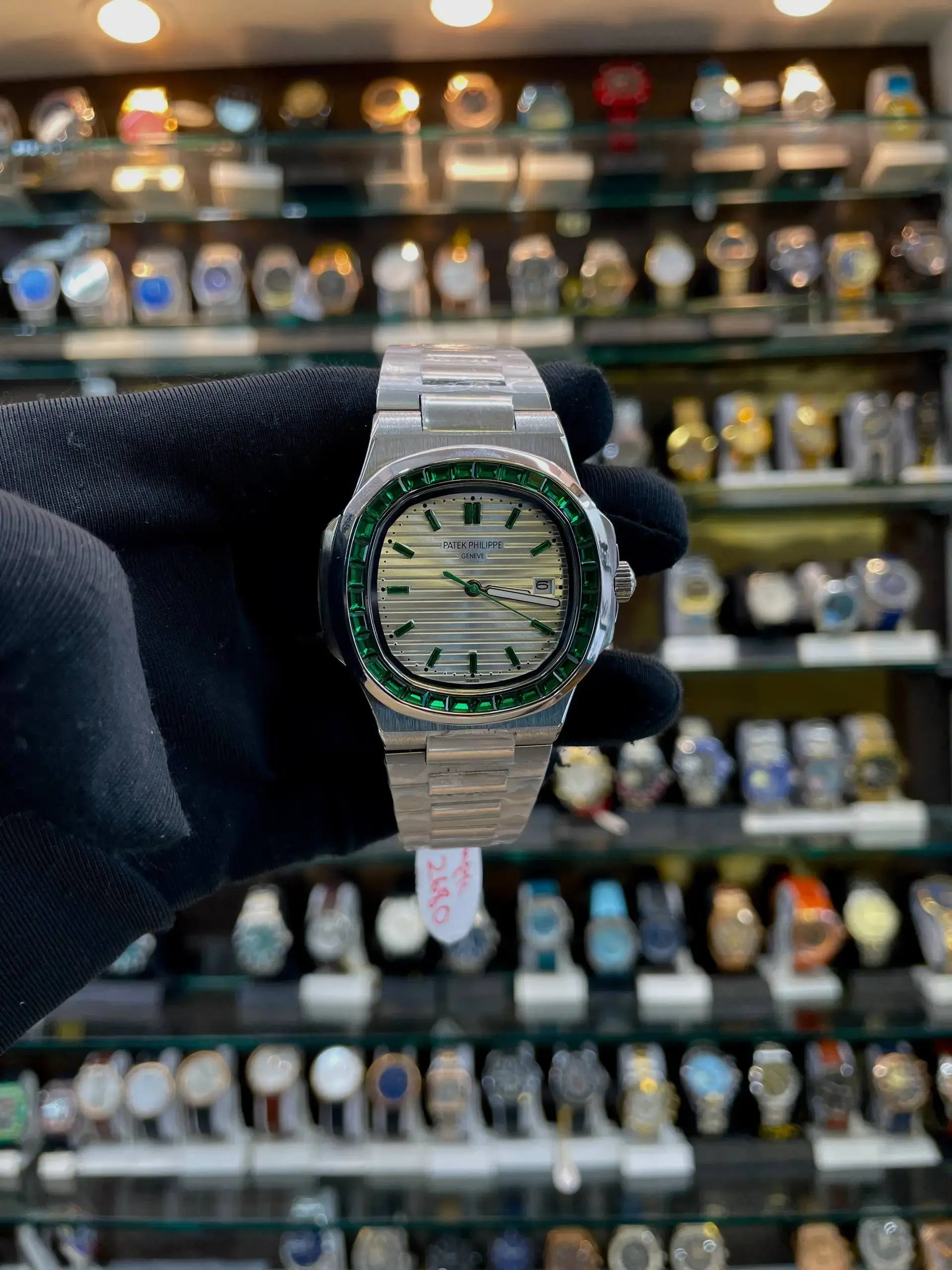 Patek phillipe nautilus. Joaillerie in master piece