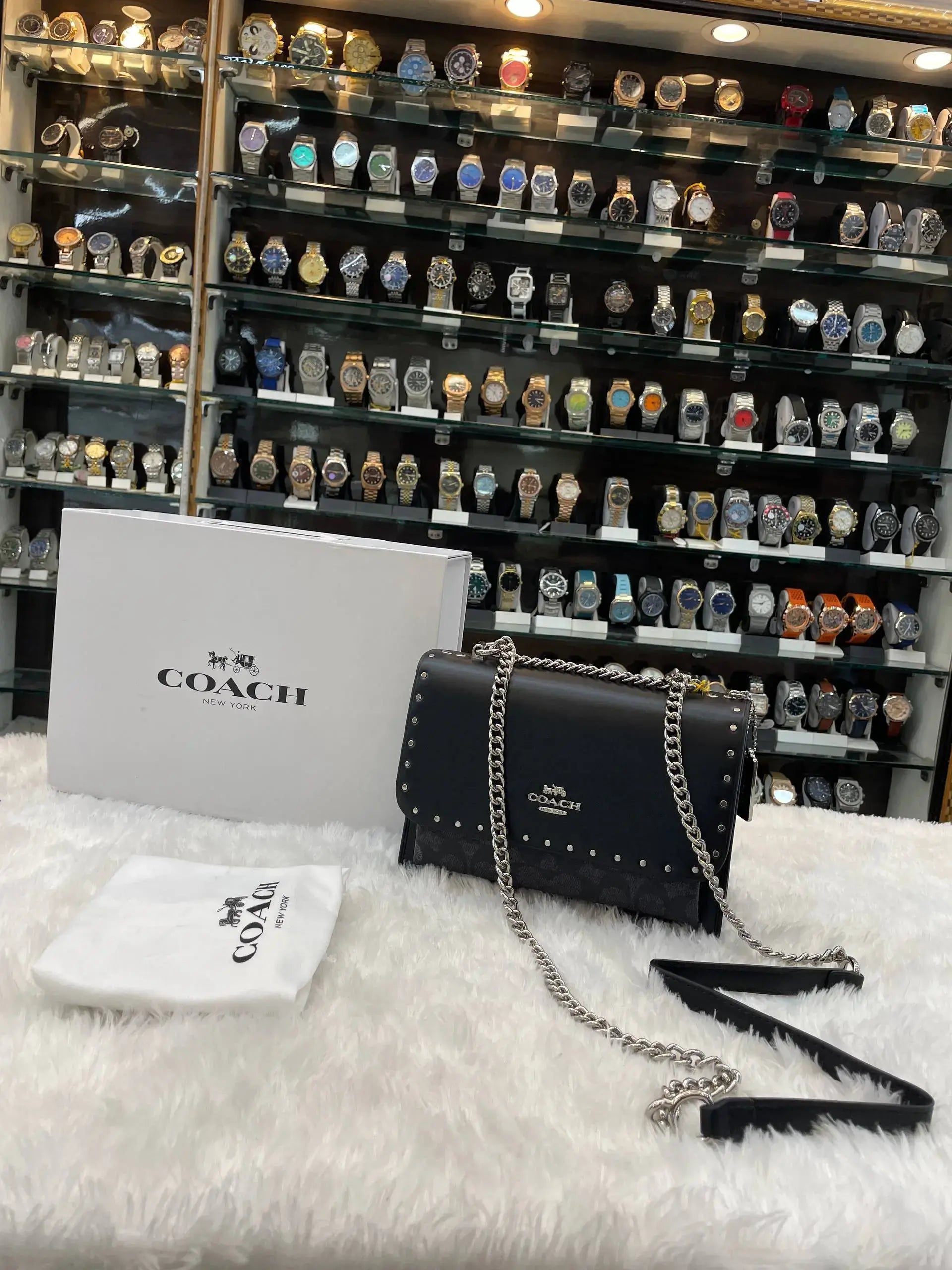 Coach klare crossbody bag walnut black master piece