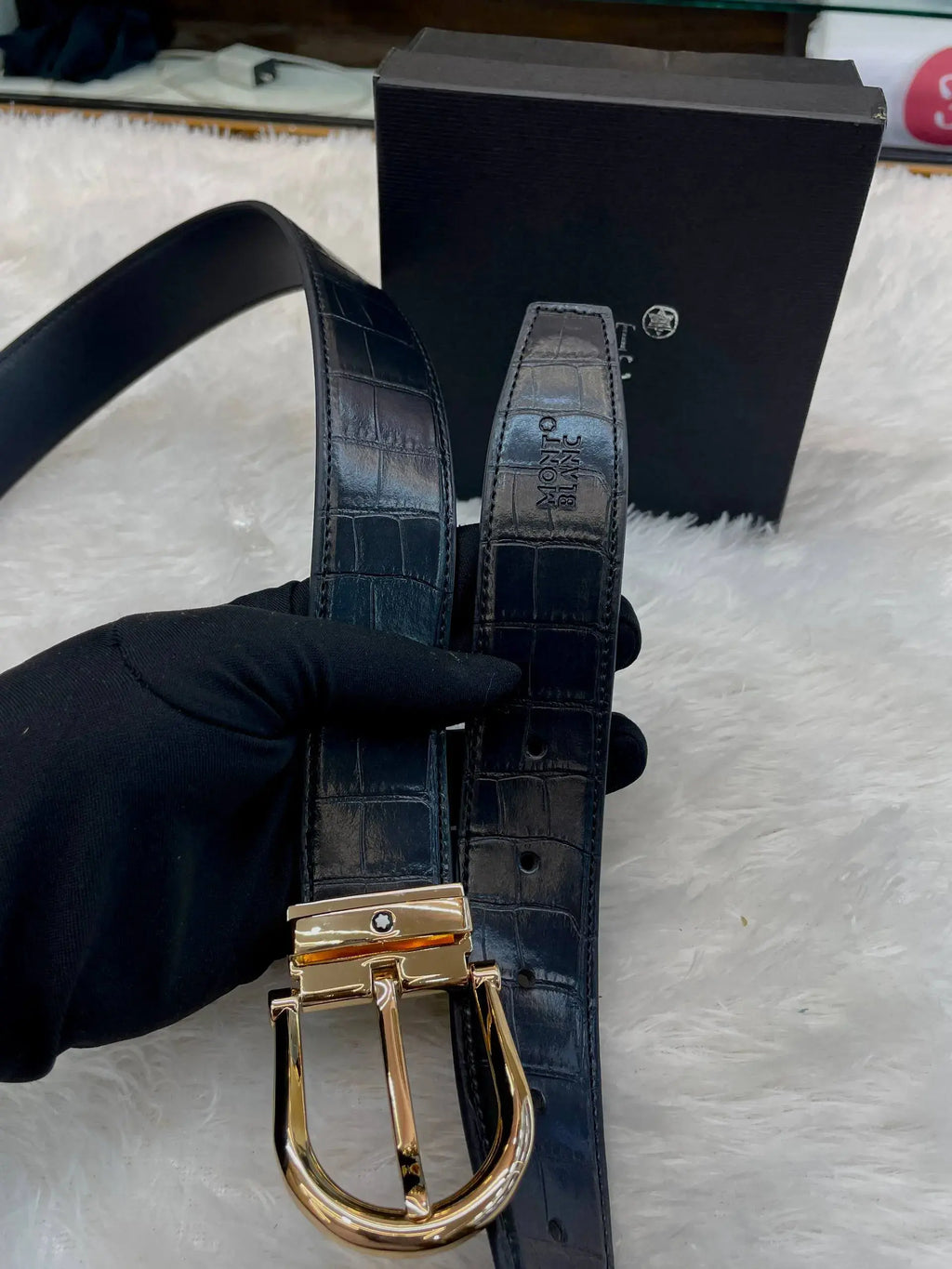 Mont Blanc formal wear belt for mens