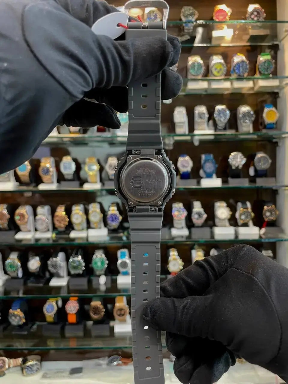 Gshock casio wr20bar in grey chrono working