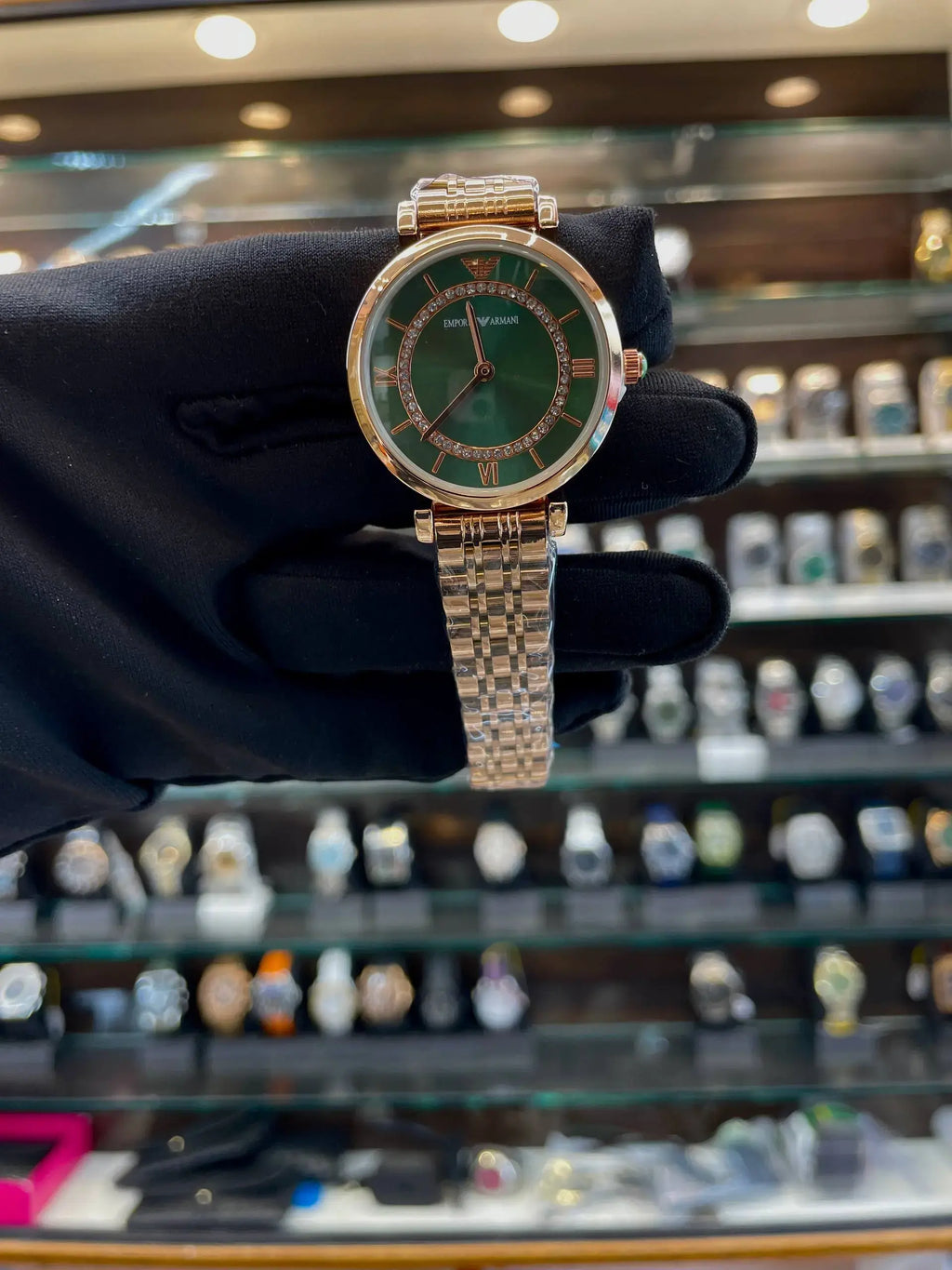 Emporio Armani glass dial in girls new dial collection