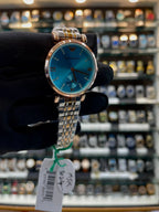 Emporio Armani one more slim beauty dial in girls new dial collection in Ocean blue