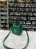 Fendi c'mon medium crocodile bag green in master piece
