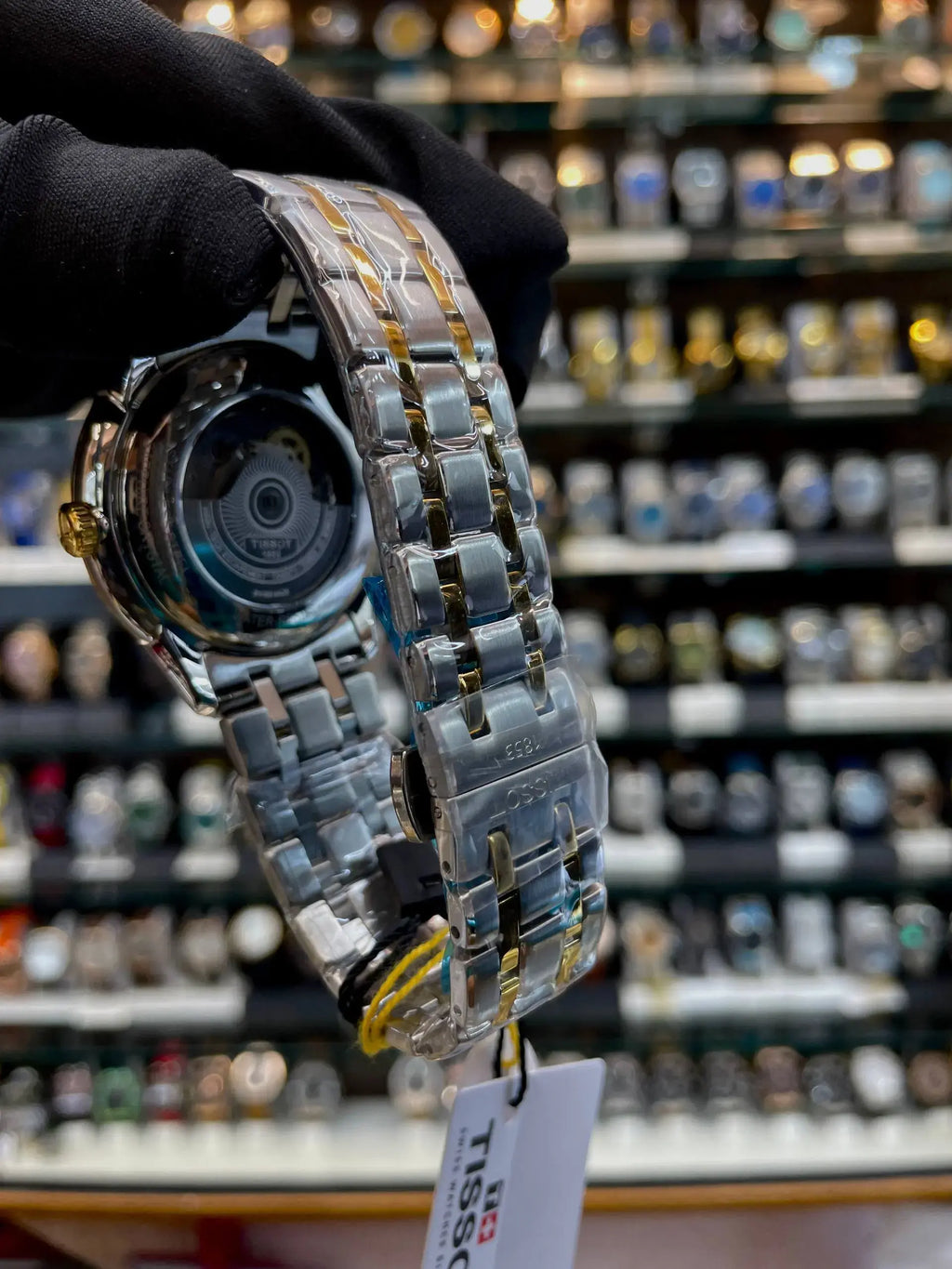 Tissot chemin des tourelles powermatic now in master piece chain green