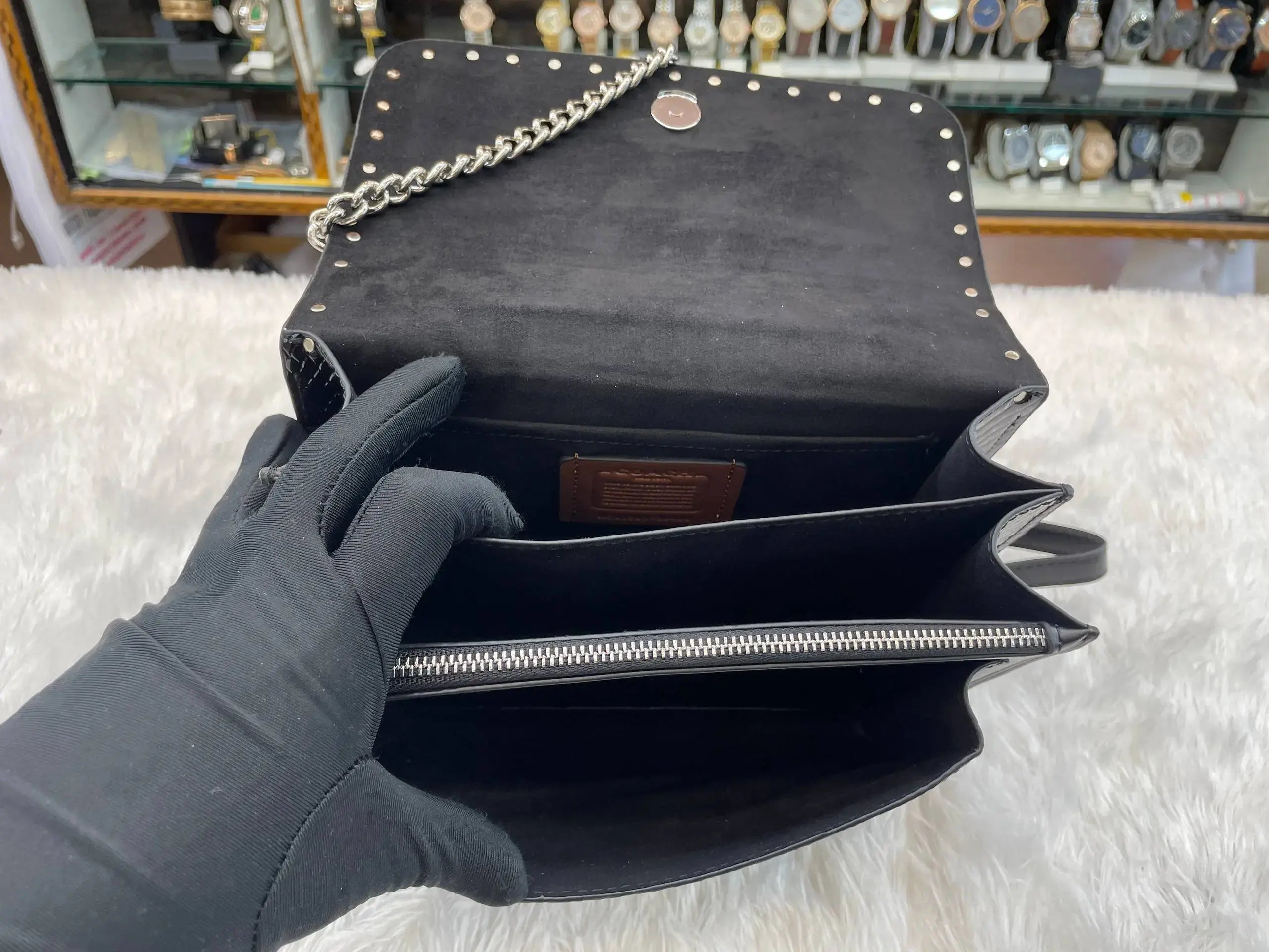 Coach klare crossbody bag walnut black master piece