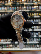 Rolex date just for girls in Roman numeric 36mm