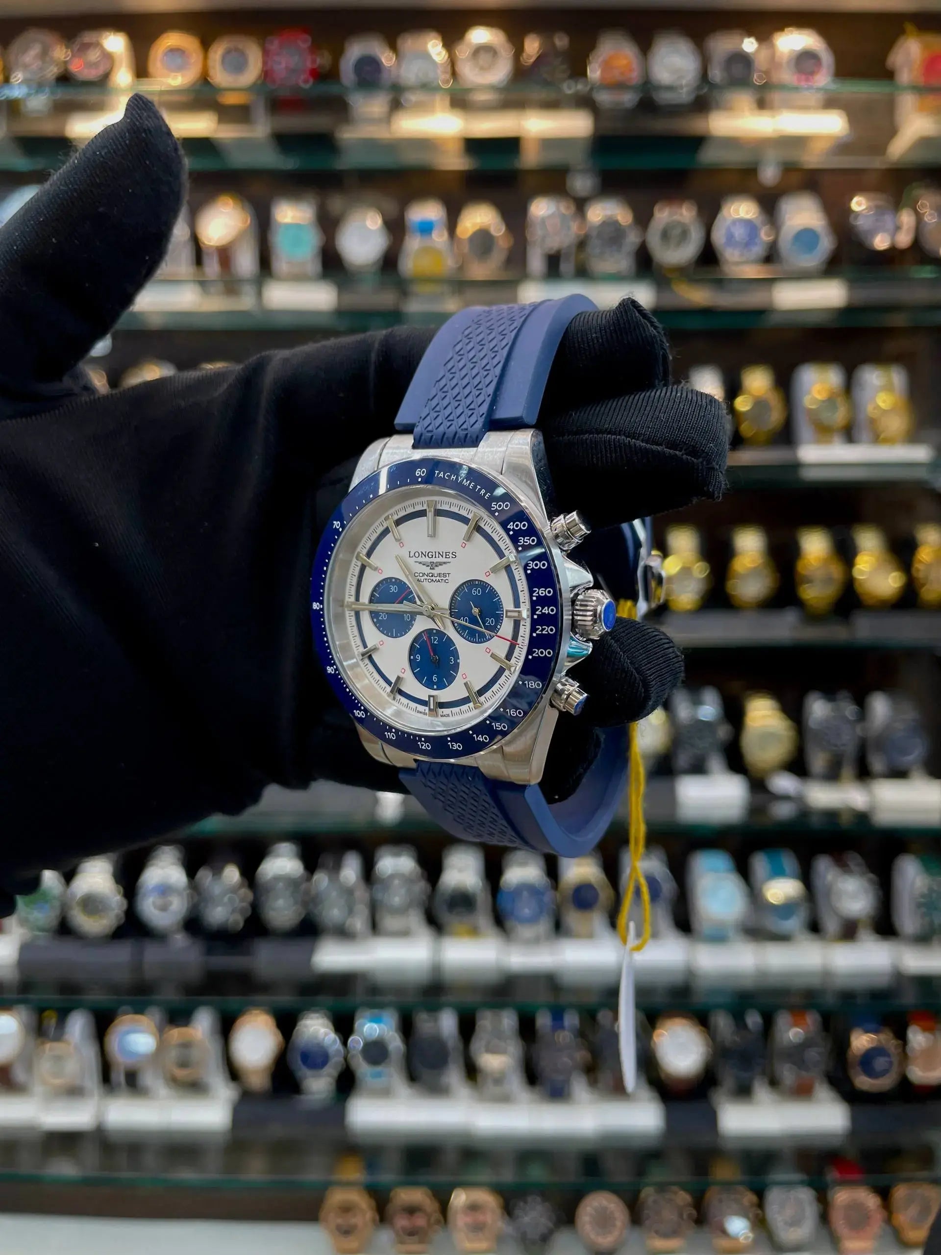 Longines conquest chronograph now in master piece white dial