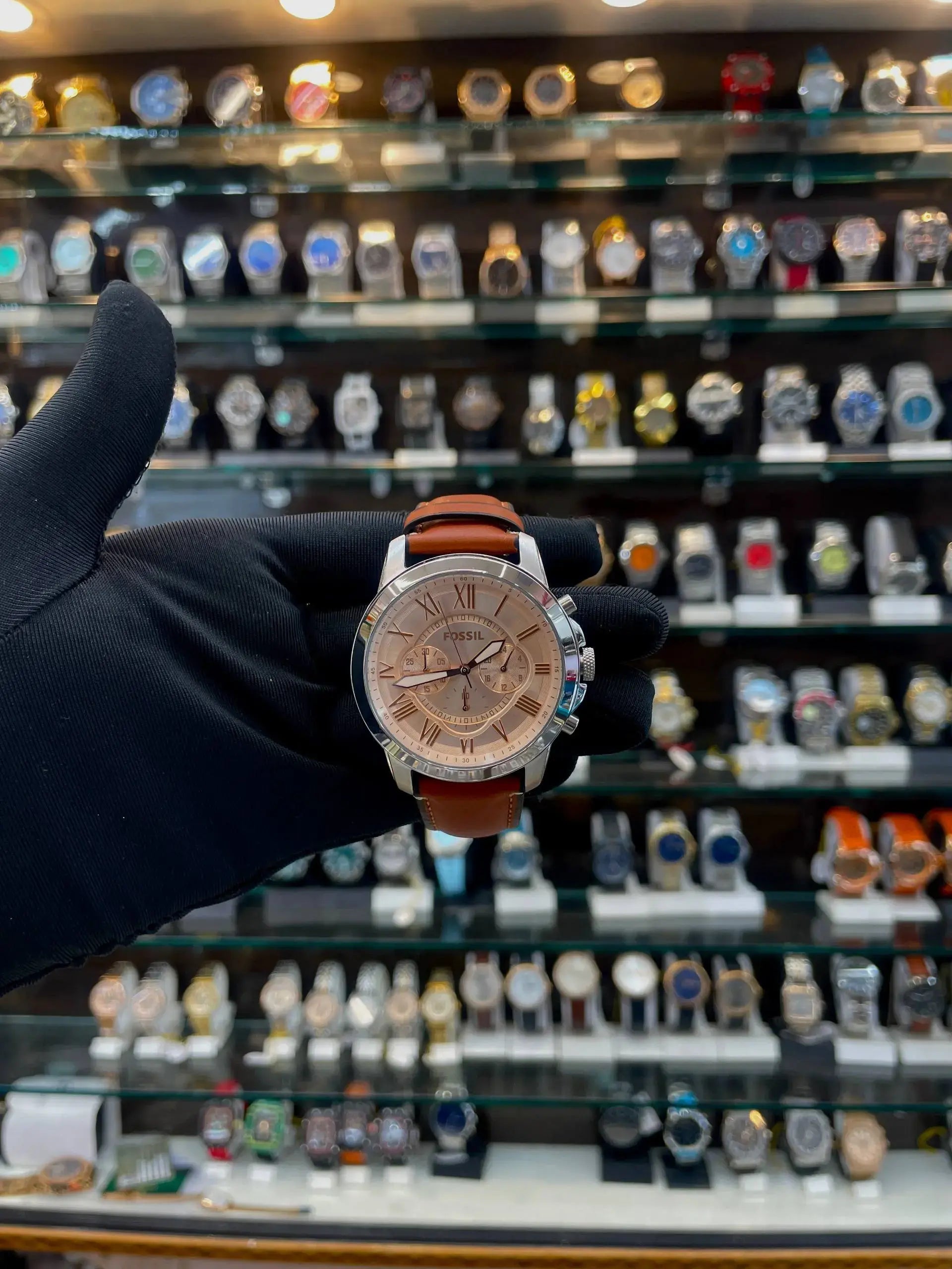 Fossil grant chronograph mens watch in master piece