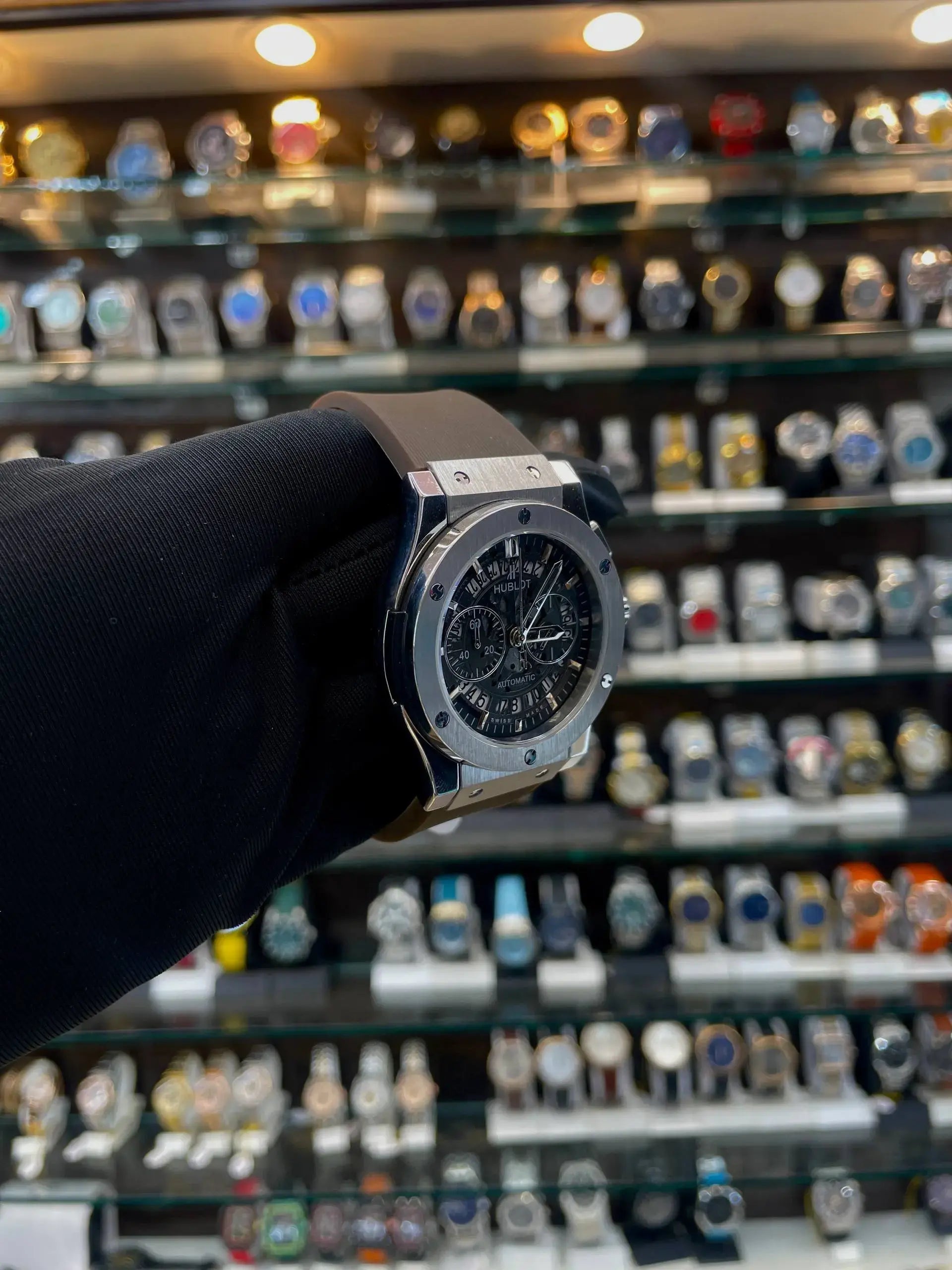 Hublot big bang metal body heavy quality for men brown