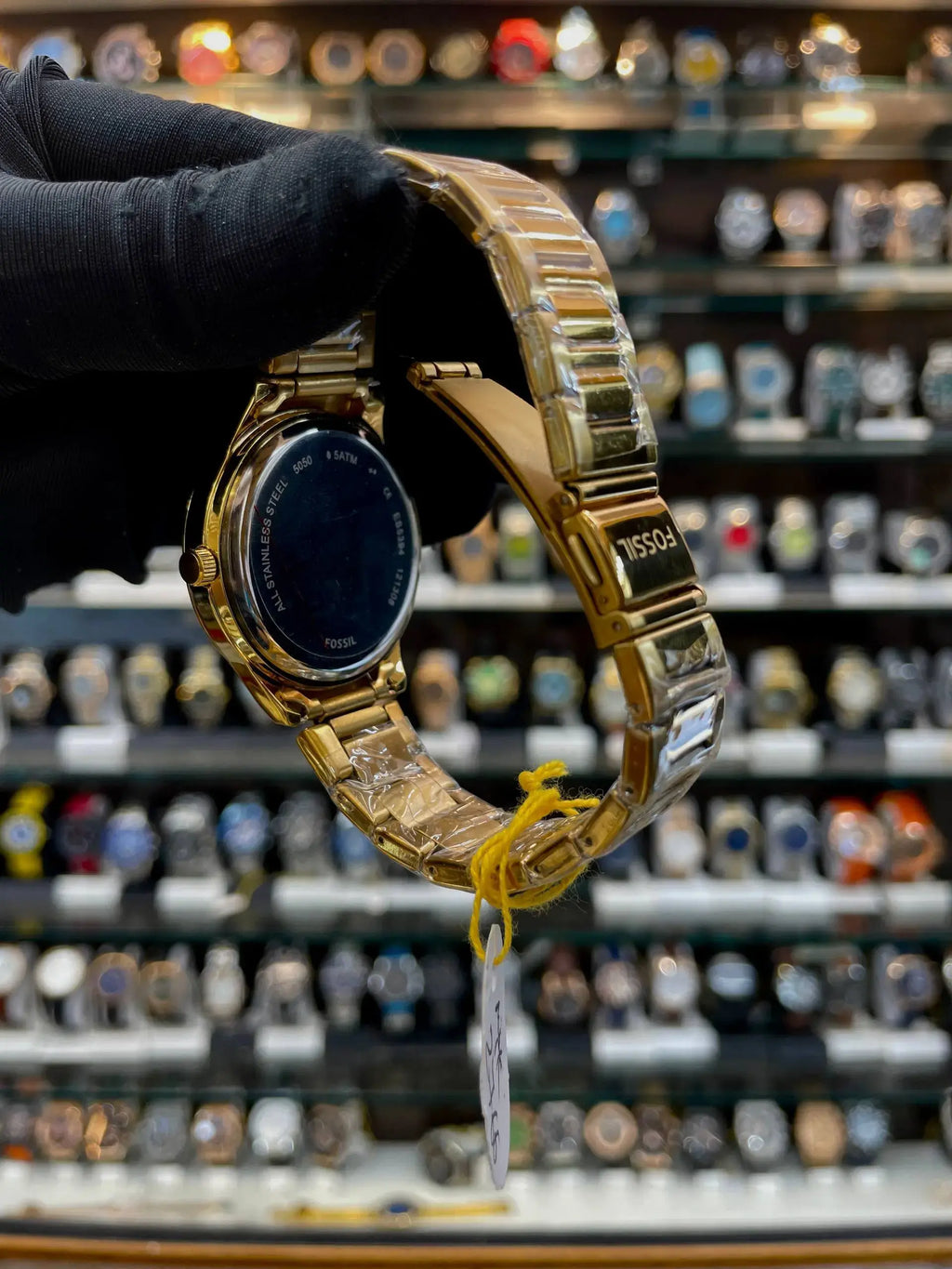 Fossil gilmore in gold 38mm for mens